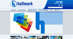 Desktop Screenshot of hallmarknameplate.com