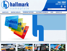 Tablet Screenshot of hallmarknameplate.com